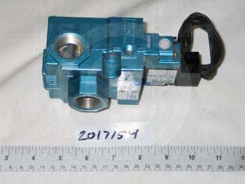 Valves, Electro Mechanical Type, 2 Position / 3 Way Operation, Single Coil, 24 VDC Coil Voltage, 3/4" NPT Port, Inline, 160 Psi Max. Pressure, 5.7 CCV, Terminator Function