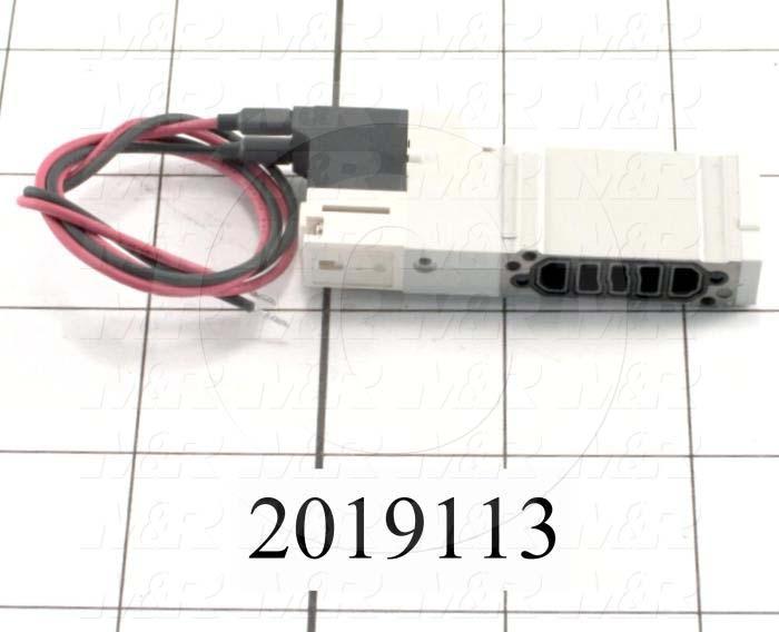 Valves, Electro Mechanical Type, 2 Position / 3 Way Operation, Single Coil, 24 VDC Coil Voltage, Works w/Manifold, Special Seal, 1.0 MPa Max. Pressure, .30 CCV