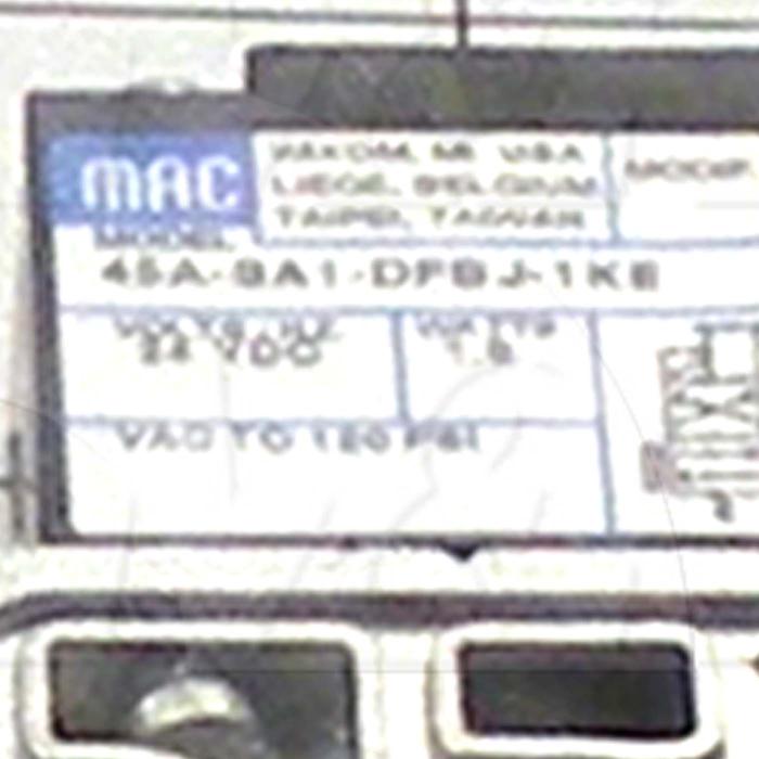 Valves, Electro Mechanical Type, 2 Position / 4 Way Operation, Single Coil, 24 VDC Coil Voltage, 1/8" NPT Port, Stock, 120 Psi Max. Pressure, .20 CCV
