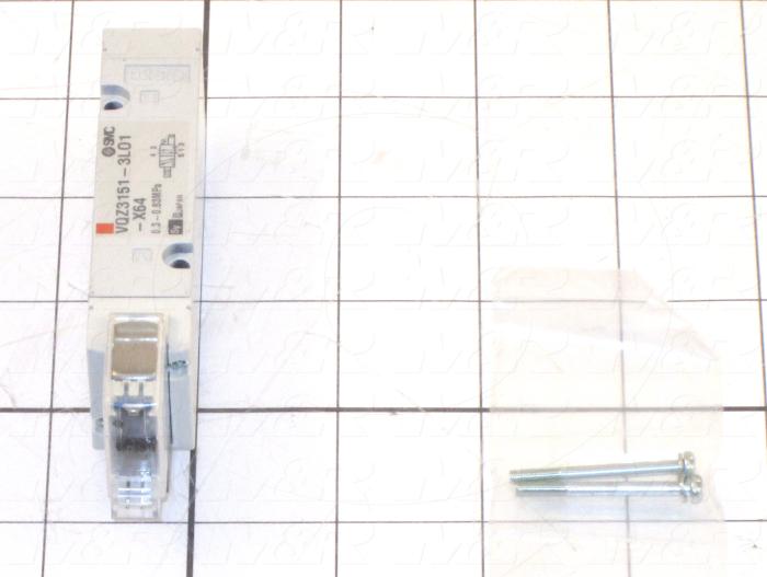 Valves, Electro Mechanical Type, 2 Position / 5 Way Operation, Single Coil, 110V Coil Voltage, Works w/Manifold, Vitan Seal, 160 Psi Max. Pressure