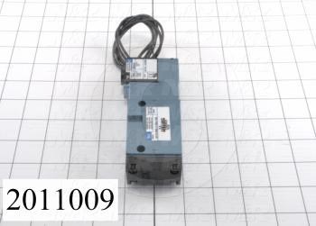 Valves, Electro Mechanical Type, 2 Position / 5 Way Operation, Single Coil, 120/110 VAC Coil Voltage, 1/4" NPT Port, Individual Mounting, 160 Psi Max. Pressure, 1.4 CCV, Challenger Function