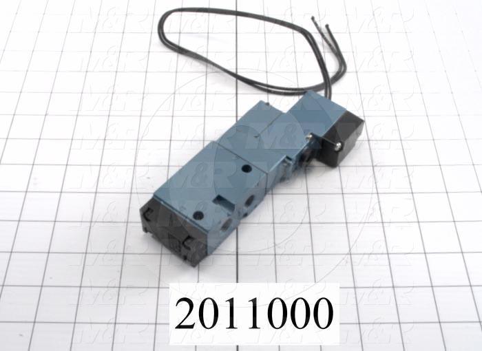 Valves, Electro Mechanical Type, 2 Position / 5 Way Operation, Single Coil, 120/110 VAC Coil Voltage, 1/4" NPT Port, Individual Mounting, 160 Psi Max. Pressure, 1.4 CCV, Challenger Function