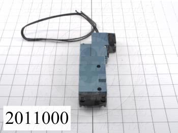 Valves, Electro Mechanical Type, 2 Position / 5 Way Operation, Single Coil, 120/110 VAC Coil Voltage, 1/4" NPT Port, Individual Mounting, 160 Psi Max. Pressure, 1.4 CCV, Challenger Function