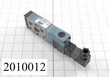 Valves, Electro Mechanical Type, 2 Position / 5 Way Operation, Single Coil, 120/110 VAC Coil Voltage, 1/4" NPT Port, Works w/Manifold, 1.4 CCV, Replacing Part Function