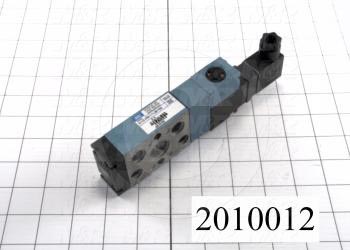 Valves, Electro Mechanical Type, 2 Position / 5 Way Operation, Single Coil, 120/110 VAC Coil Voltage, 1/4" NPT Port, Works w/Manifold, 1.4 CCV, Replacing Part Function