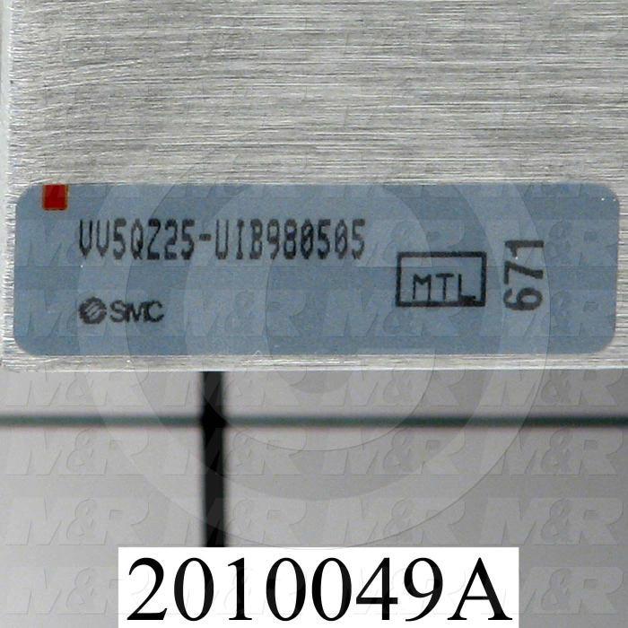 Valves, Electro Mechanical Type, 2 Position / 5 Way Operation, Single Coil, 24 VDC Coil Voltage, 1/4" NPT Port, 12 Stations, Vitan Seal, 160 Psi Max. Pressure, Terminator Function