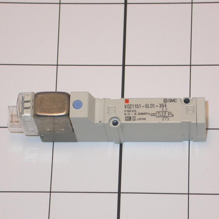 Valves, Electro Mechanical Type, 2 Position / 5 Way Operation, Single Coil, 24 VDC Coil Voltage, Base Mounted, 0.7 MPa Max. Pressure