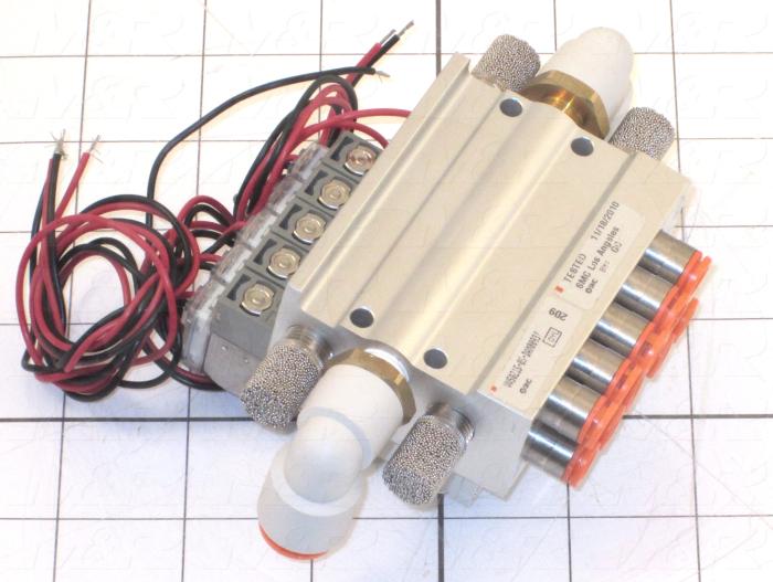 Valves, Electro Mechanical Type, 2 Position / 5 Way Operation, Single Coil, 24 VDC Coil Voltage, Individual Mounting, 0.7 MPa Max. Pressure