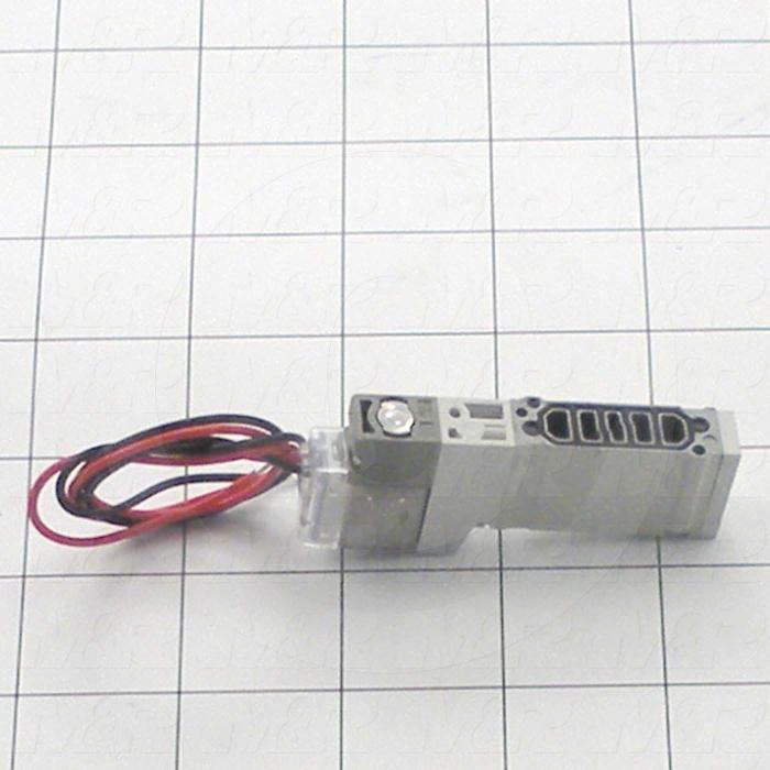 Valves, Electro Mechanical Type, 2 Position / 5 Way Operation, Single Coil, 24 VDC Coil Voltage, Individual Mounting, 0.7 MPa Max. Pressure