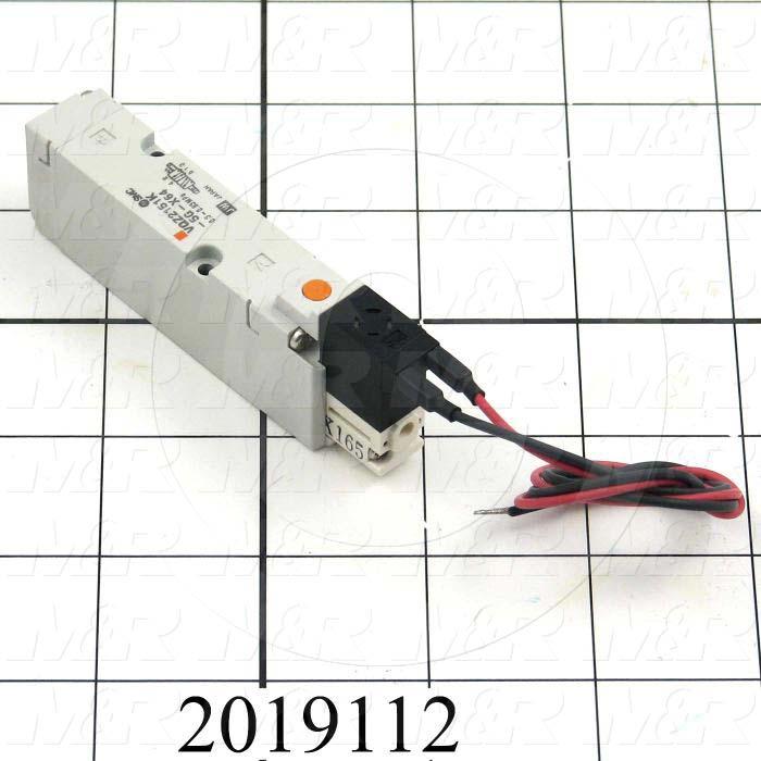 Valves, Electro Mechanical Type, 2 Position / 5 Way Operation, Single Coil, 24 VDC Coil Voltage, Works w/Manifold, Special Seal, 1.0 MPa Max. Pressure, .30 CCV