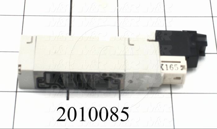 Valves, Electro Mechanical Type, 2 Position / 5 Way Operation, Single Coil, 24 VDC Coil Voltage, Works w/Manifold, Vitan Seal, 160 Psi Max. Pressure, Replacing Part Function