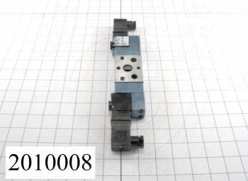 Valves, Electro Mechanical Type, 3 Position / 5 Way Operation, Double Coil, 120/110 VAC Coil Voltage, 1/4" NPT Port, Works w/Manifold, 1.4 CCV, Replacing Part Function