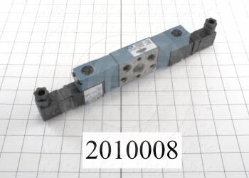 Valves, Electro Mechanical Type, 3 Position / 5 Way Operation, Double Coil, 120/110 VAC Coil Voltage, 1/4" NPT Port, Works w/Manifold, 1.4 CCV, Replacing Part Function