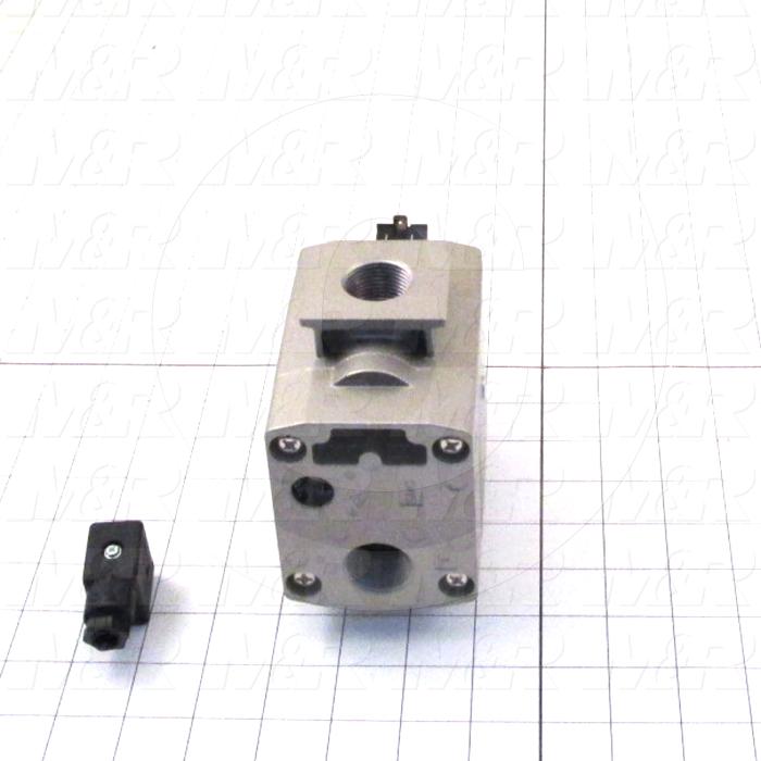 Valves, Electro Mechanical Type, 3 Way Operation, Single Coil, 24 VDC Coil Voltage, 3/4" NPT Port, Individual Mounting, 160 Psi Max. Pressure, 4.4 CCV, Soft Start Valve Function