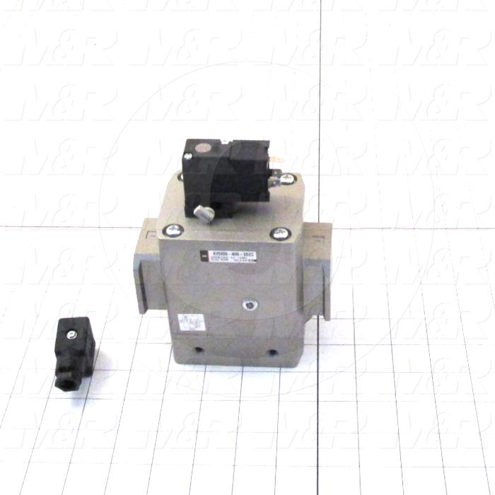 Valves, Electro Mechanical Type, 3 Way Operation, Single Coil, 24 VDC Coil Voltage, 3/4" NPT Port, Individual Mounting, 160 Psi Max. Pressure, 4.4 CCV, Soft Start Valve Function