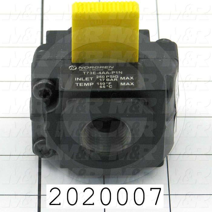 Valves, Lockout Type, 2 Position / 3 Way Operation, 1/2" PTF Port, Individual Mounting, 250 Psi Max. Pressure