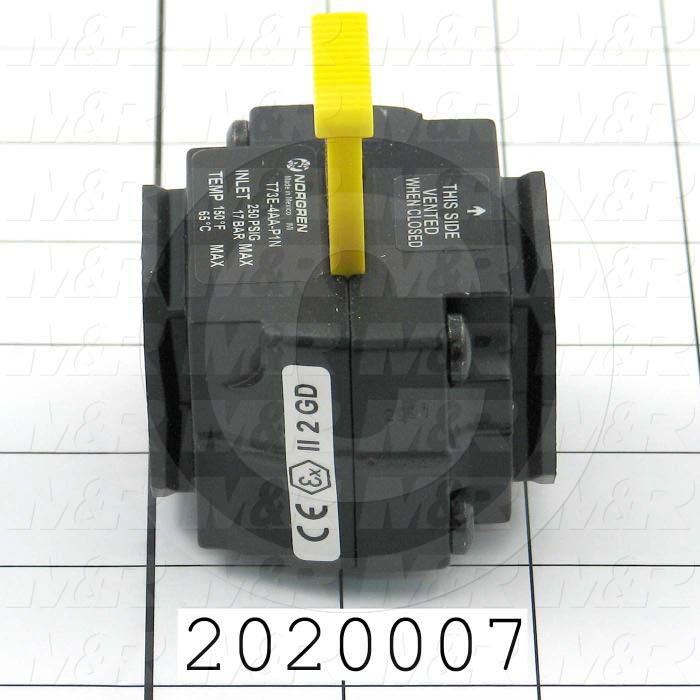 Valves, Lockout Type, 2 Position / 3 Way Operation, 1/2" PTF Port, Individual Mounting, 250 Psi Max. Pressure