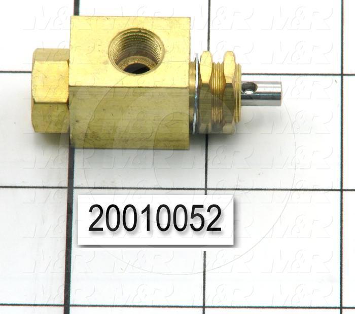 Valves, Manual Type, 3 Way Operation, 1/8" NPT Port