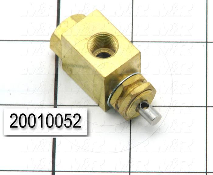 Valves, Manual Type, 3 Way Operation, 1/8" NPT Port