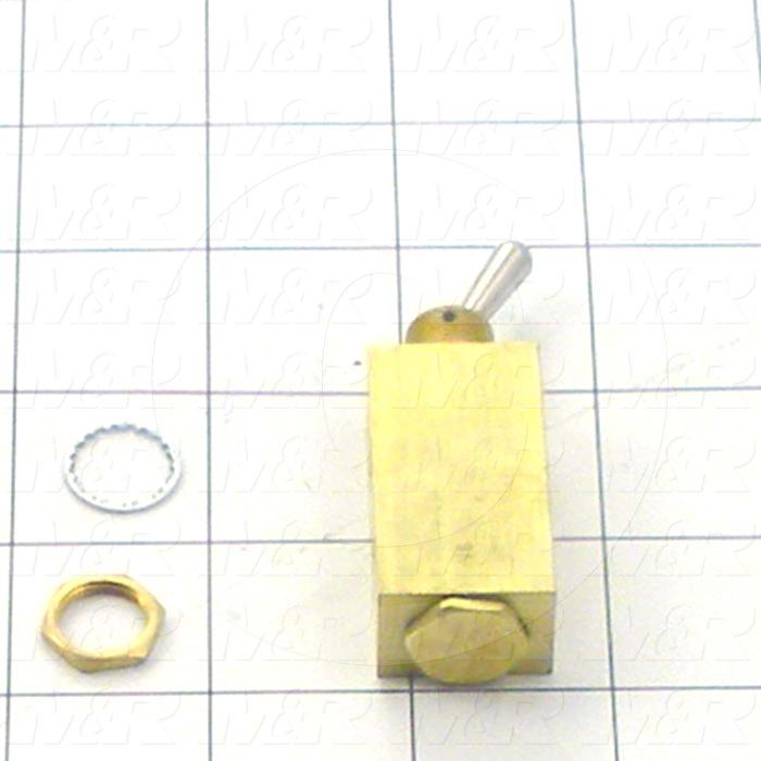 Valves, Manual Type, 4 Way Operation, #10-32 Port, 150 Psig Max. Pressure, Flow 10 Scfm