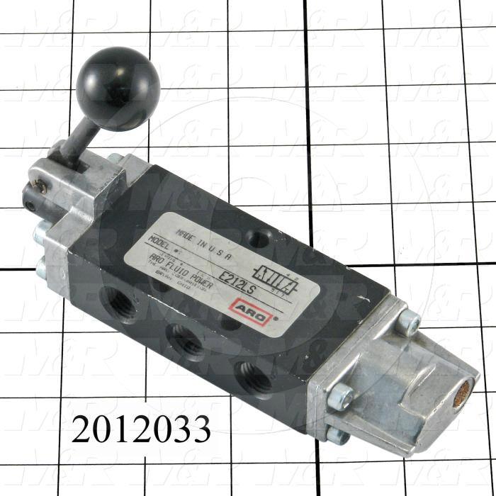 Valves Mechanical / Hand, Manual Valve Type, 1/4" NPT Port In, 1/4" NPT Port Out, 2 Position 4 Way Operation, 0.7 CCV, 26 cfm Flow @ 100 psig