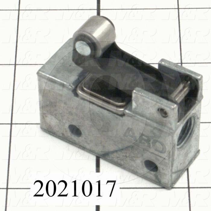 Valves Mechanical / Hand, Spring Return Type, 1/8" NPT Port In, 1/8" NPT Port Out, 3 Way Operation, .195 CCV, 7.5 scfm Flow @ 100 psig