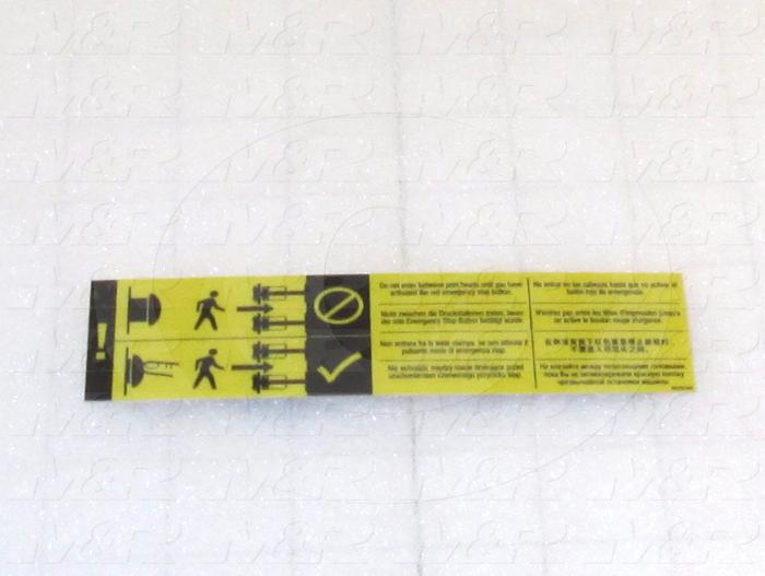 WARNING LABEL - 5" X 2-5/8"