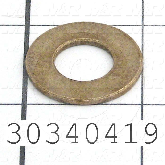 Washers and Shims, Aluminum, Flat Washer Type, Grade Class 8, 1/2 in. Screw Size, Inside Diameter 0.75 in., Outside Diameter 5.380"