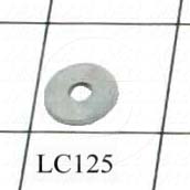 Washers and Shims, Steel, Flat Washer Type, #8 Screw Size, Inside Diameter 0.188", Outside Diameter 0.563", 0.06 in. Thickness, Zinc