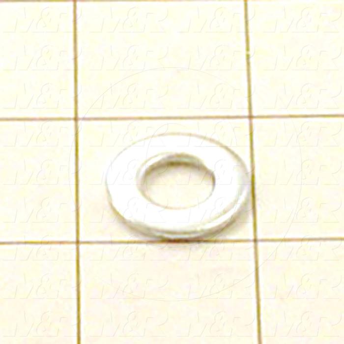 Washers and Shims, Steel, SAE Washer Type, 3/8 in. Screw Size, Inside Diameter 0.406", Outside Diameter 0.813 in., 0.062" Thickness, Zinc