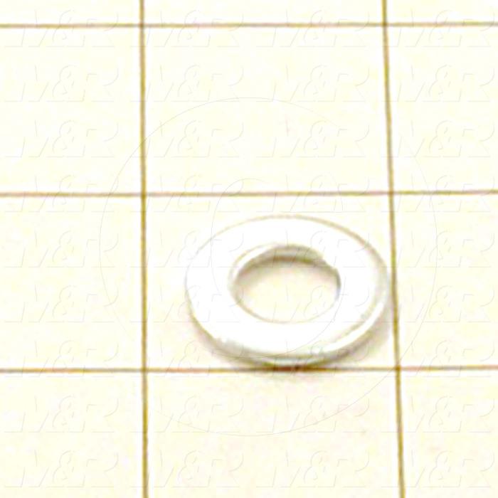 Washers and Shims, Steel, SAE Washer Type, 3/8 in. Screw Size, Inside Diameter 0.406", Outside Diameter 0.813 in., 0.062" Thickness, Zinc