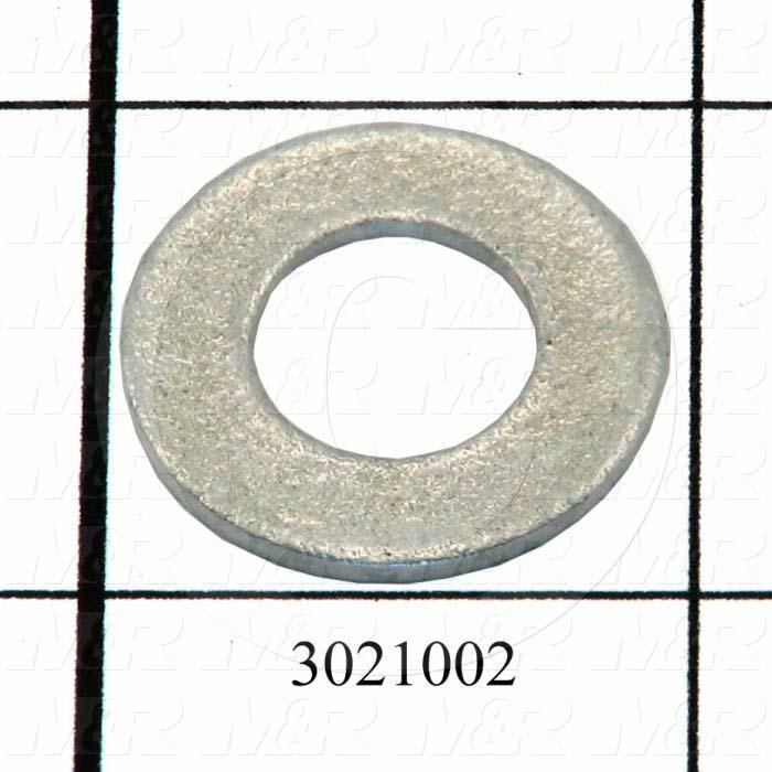 Washers and Shims, Steel, SAE Washer Type, 7/16" Screw Size, Zinc