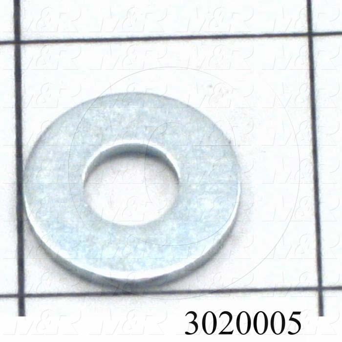 3020005 Washers and Shims, Steel, Wrought Flat Washer Type, 1/4 in