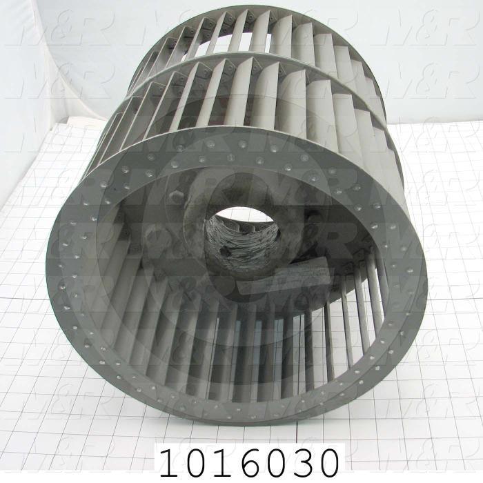 Wheel, Wheel Diameter 12", Inlet Double, Bore Size 2.94", Temperature Rating 500F, Max. Air flow 6500CFM