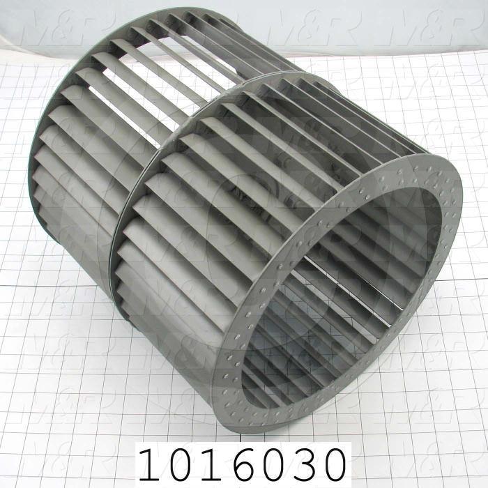 Wheel, Wheel Diameter 12", Inlet Double, Bore Size 2.94", Temperature Rating 500F, Max. Air flow 6500CFM