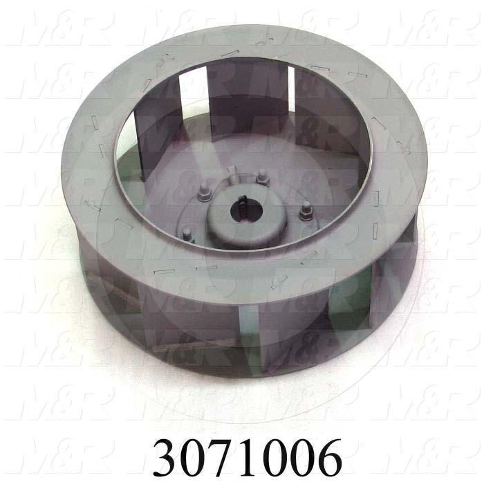 Wheel, Wheel Diameter 15", Inlet Single, Bore Size 1.44", Temperature Rating 500F, Max. Air flow 3360CFM