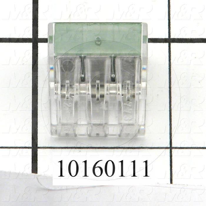 Wire Connector, Pushwire, 16AWG Minimum Wire Size, 12AWG Maximum Wire Size, Stranded Wire, 6 Conductors