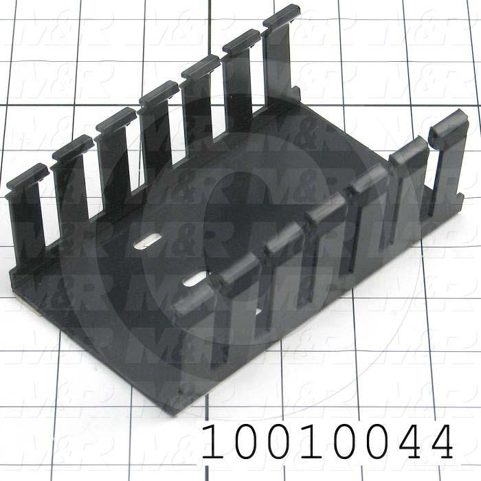 WIRE DUCT, SLOTTED 3X2 BLACK