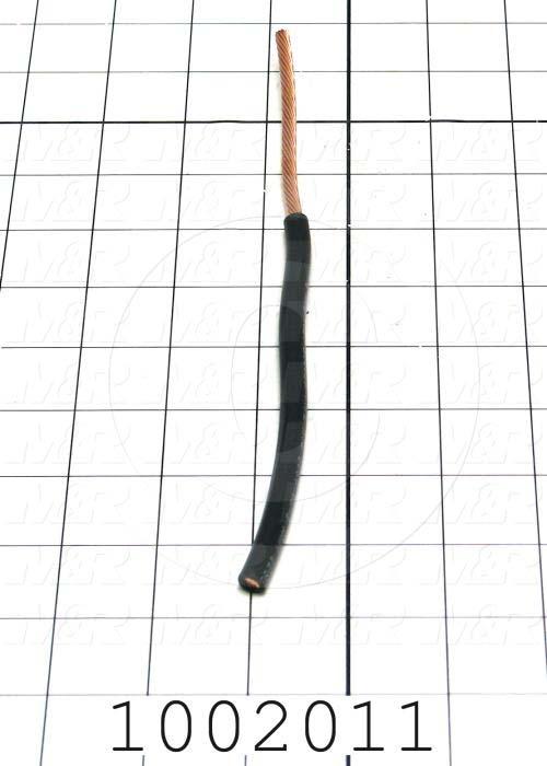 Wire, Ignition, 6AWG, Black, 600V