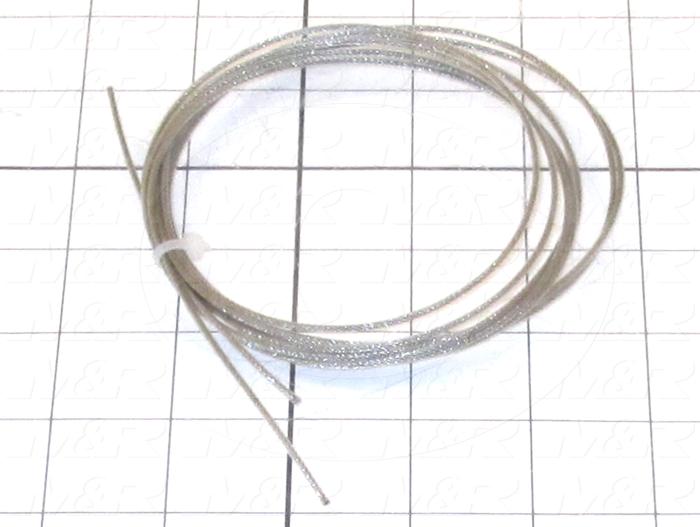Wire Rope, Material Steel, Wire Rope Diameter 0.06", Wire Rope Length 25 ft., Finish FEP Coat, Note Not For Lifting