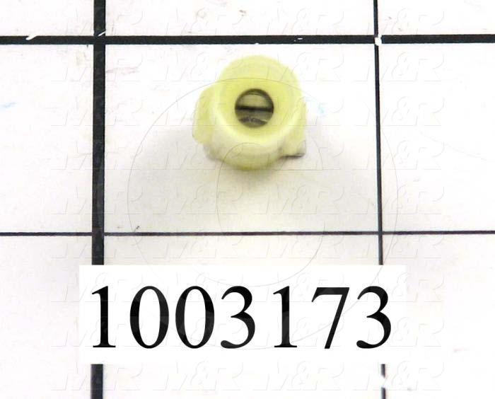 Wire Terminal, Female Quick Connect, Yellow, Wire Range 12-10AWG