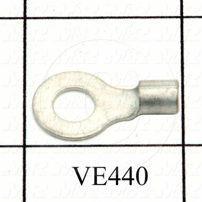 Wire Terminal, Ring, Wire Range 12-10AWG