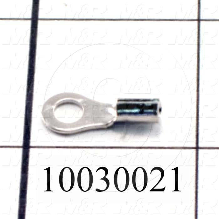 Wire Terminal, Ring, Wire Range 16-14AWG, #8 Stud Size