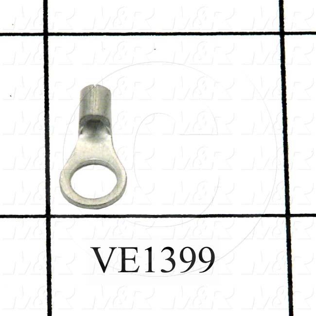 Wire Terminal, Ring, Wire Range 22-16AWG, #10 Stud Size