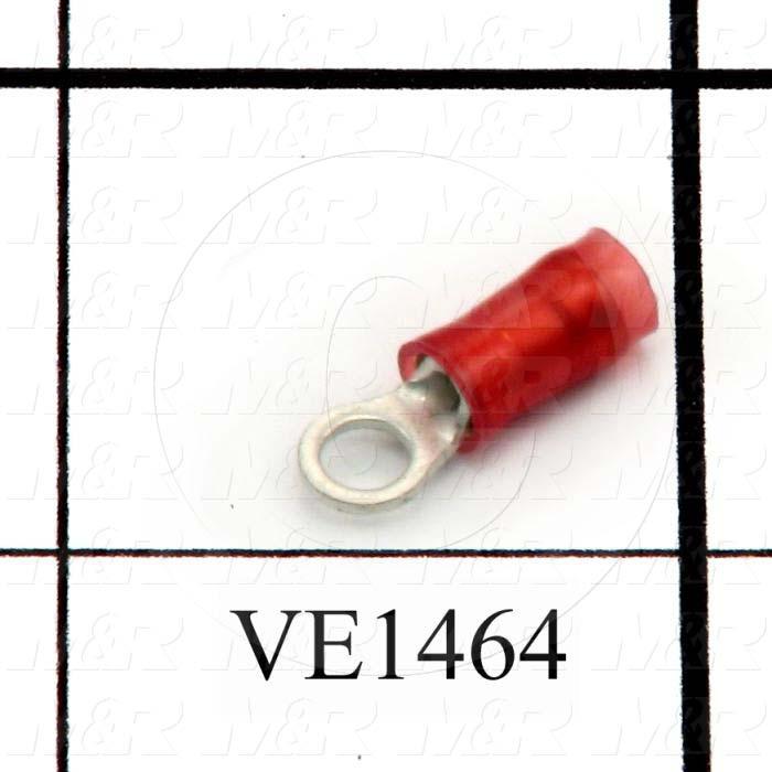 Wire Terminal, Ring, Wire Range 22-16AWG, #6 Stud Size