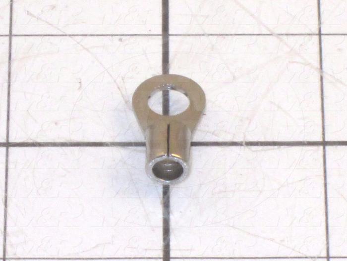 Wire Terminal, Ring, Wire Range 8AWG, #1/4" Stud Size