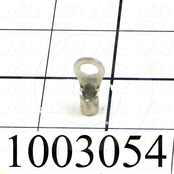 Wire Terminal, Ring, Wire Range 8AWG, #1/4" Stud Size
