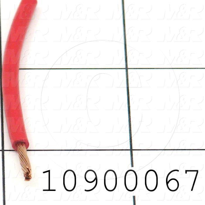 Wire, tfn solid, 14AWG, Red