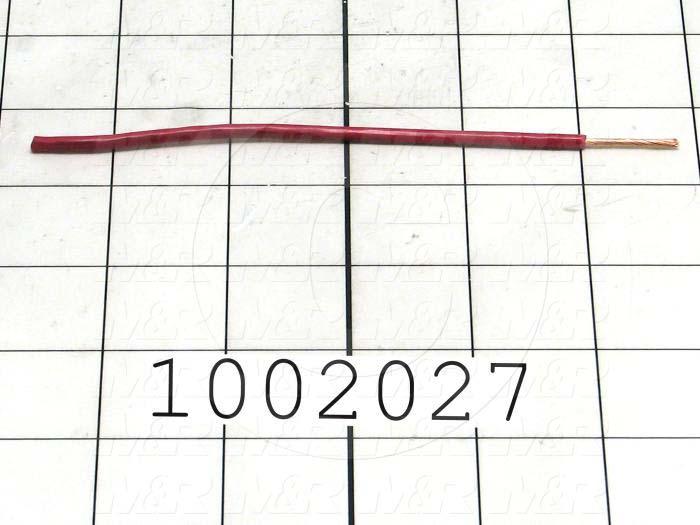 Wire, tfn solid, 16AWG, Red