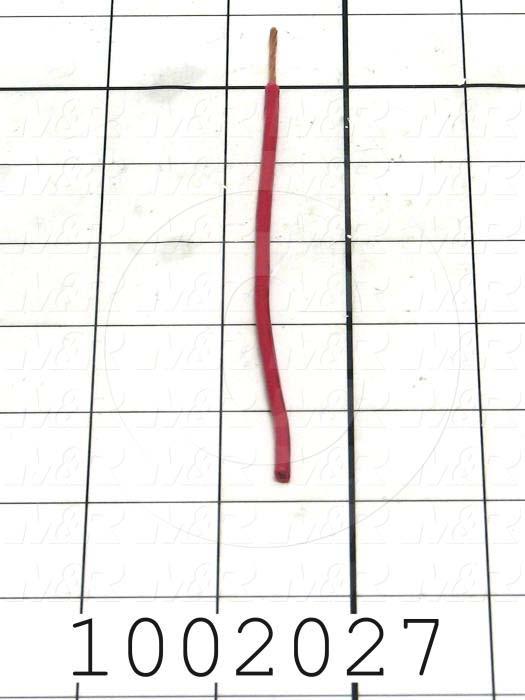 Wire, tfn solid, 16AWG, Red